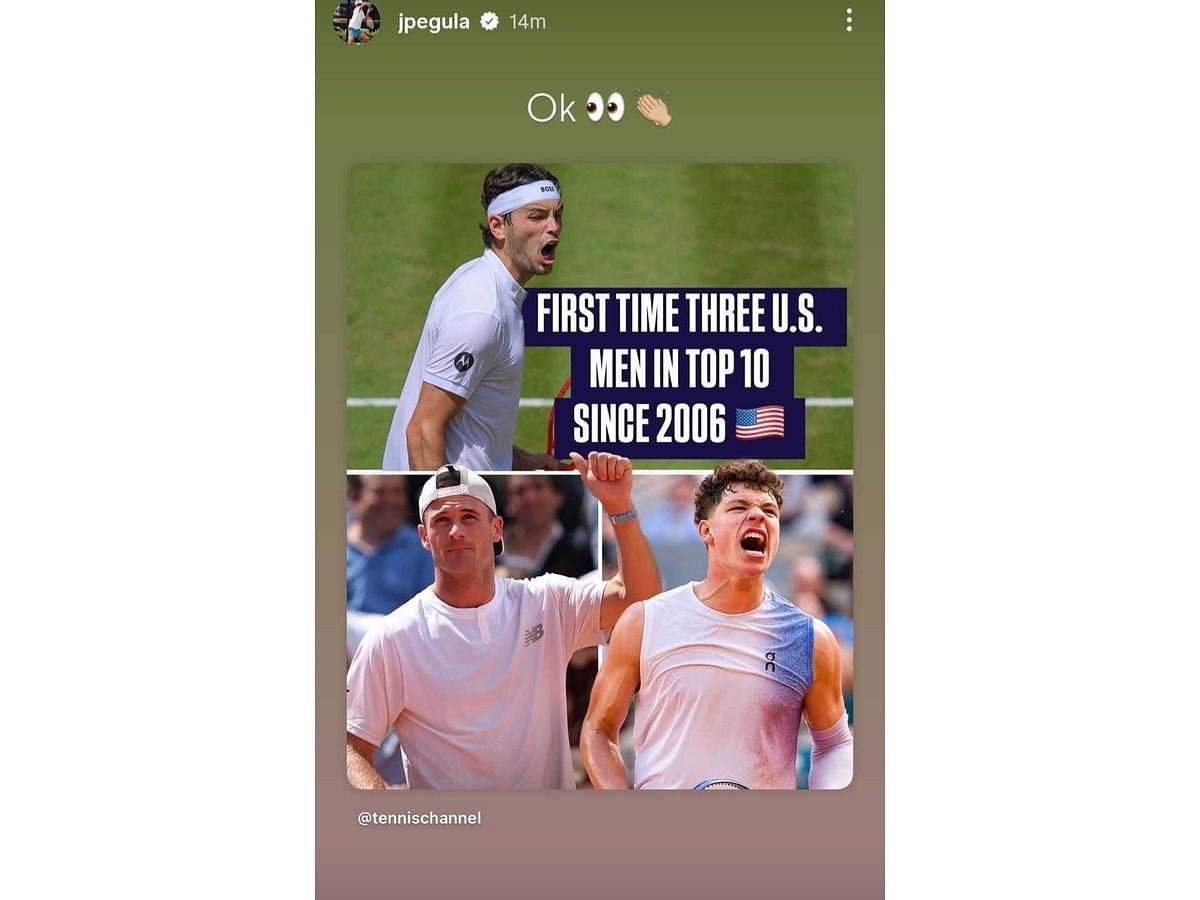 Pegula’s Instagram story